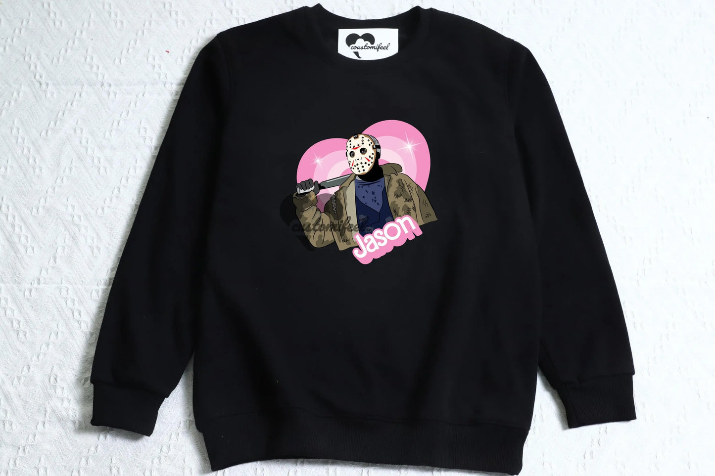 Pink Heart Jason Crew-neck / Hoodie 的副本 customifeel