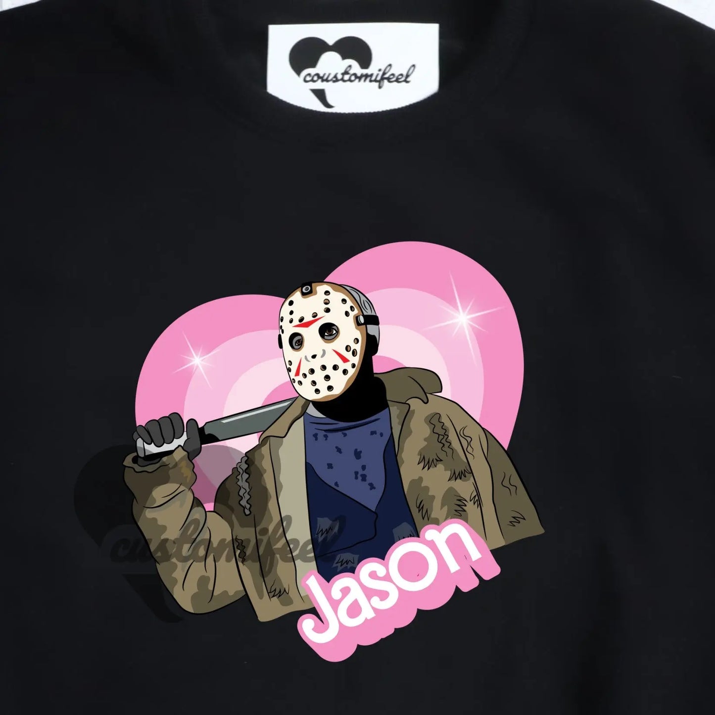 Pink Heart Jason Crew-neck / Hoodie 的副本 customifeel