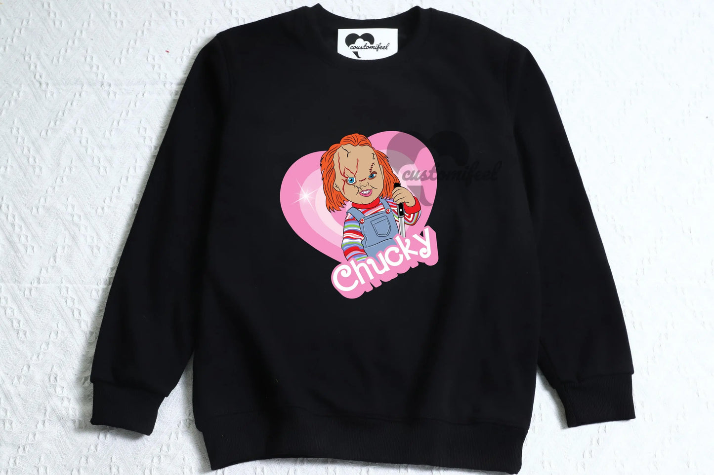 Pink Heart Jason Crew-neck / Hoodie customifeel