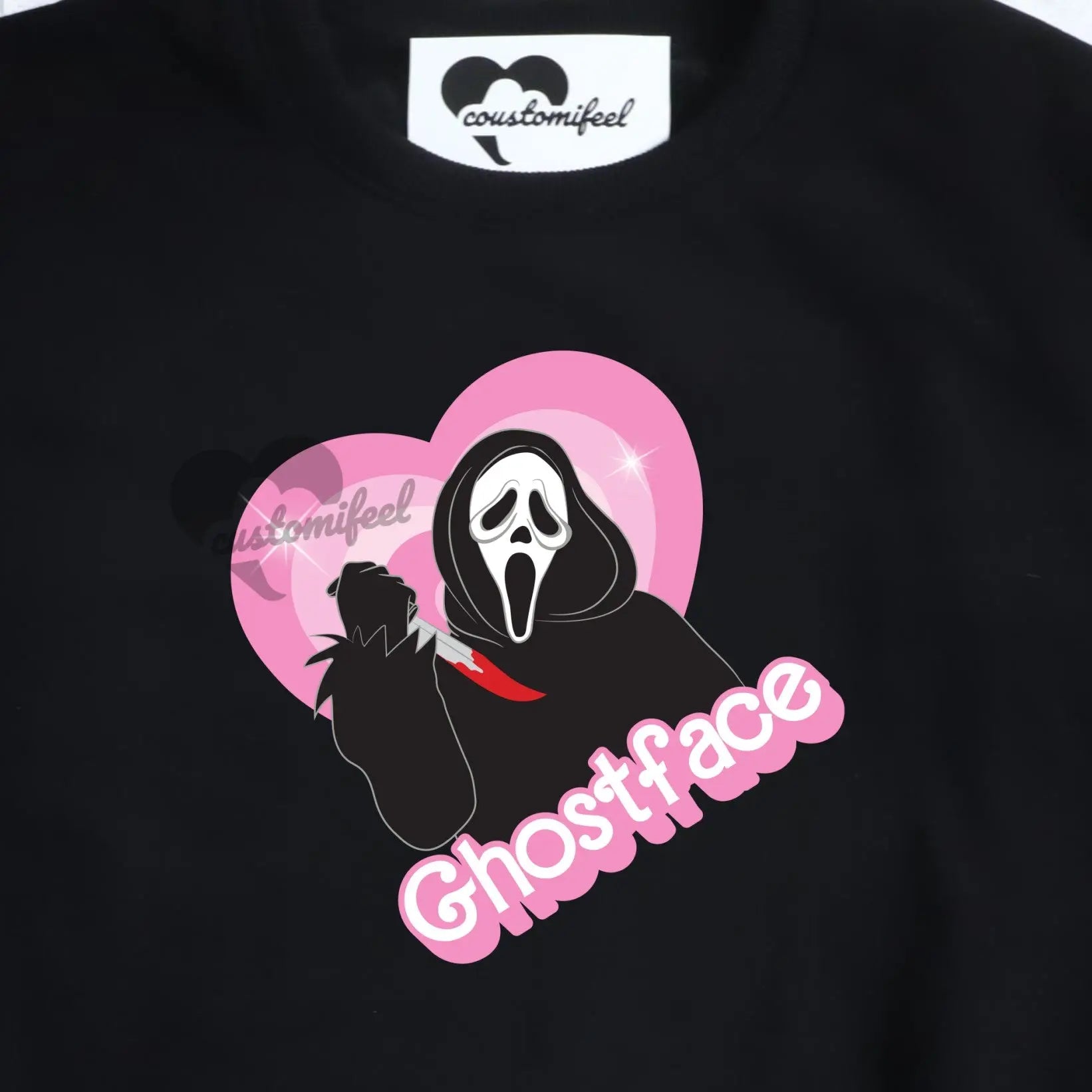 Pink Heart Leatherface Crew-neck / Hoodie customifeel