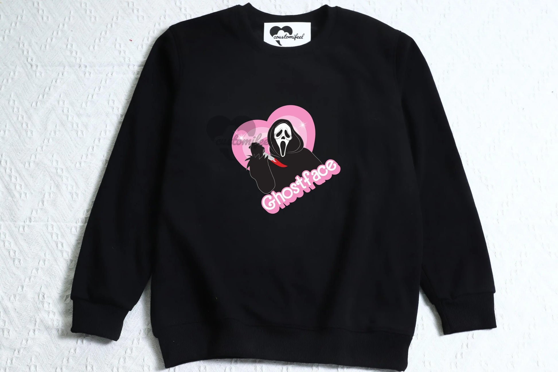 Pink Heart Leatherface Crew-neck / Hoodie customifeel