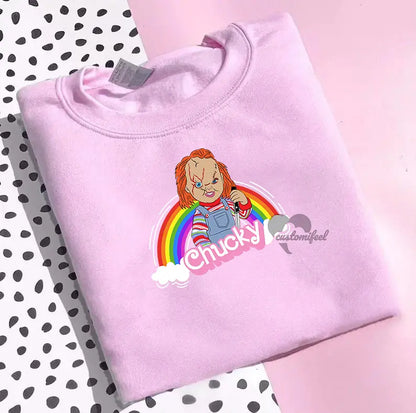 Pink Love Chucky Crew-neck / Hoodie customifeel