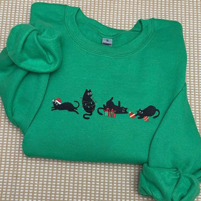 Chaton de Noël Crewneck/Hoodie