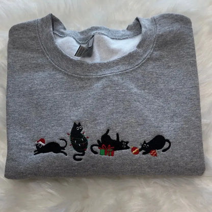 Chaton de Noël Crewneck/Hoodie