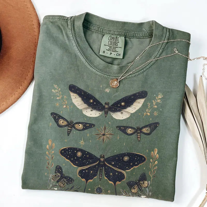 LUNA MOTH TEE / CREWNECK