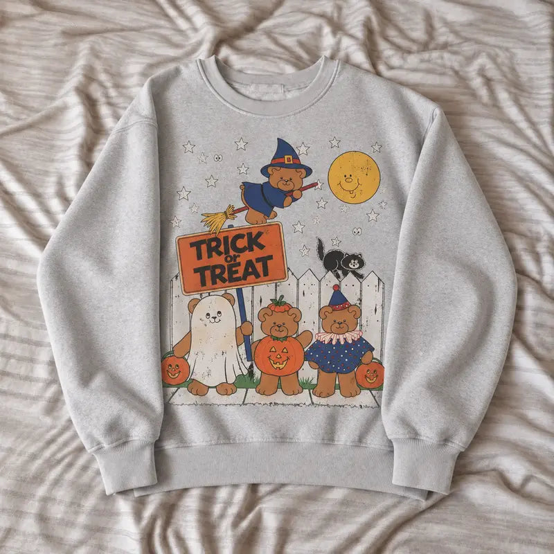 TRICK OR TREAT! TEDDY BEAR TEE / CREW NECK