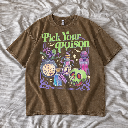 PICK YOUR POISON HALLOWEEN TEE / CREW NECK