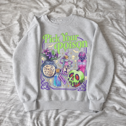 PICK YOUR POISON HALLOWEEN TEE / CREW NECK