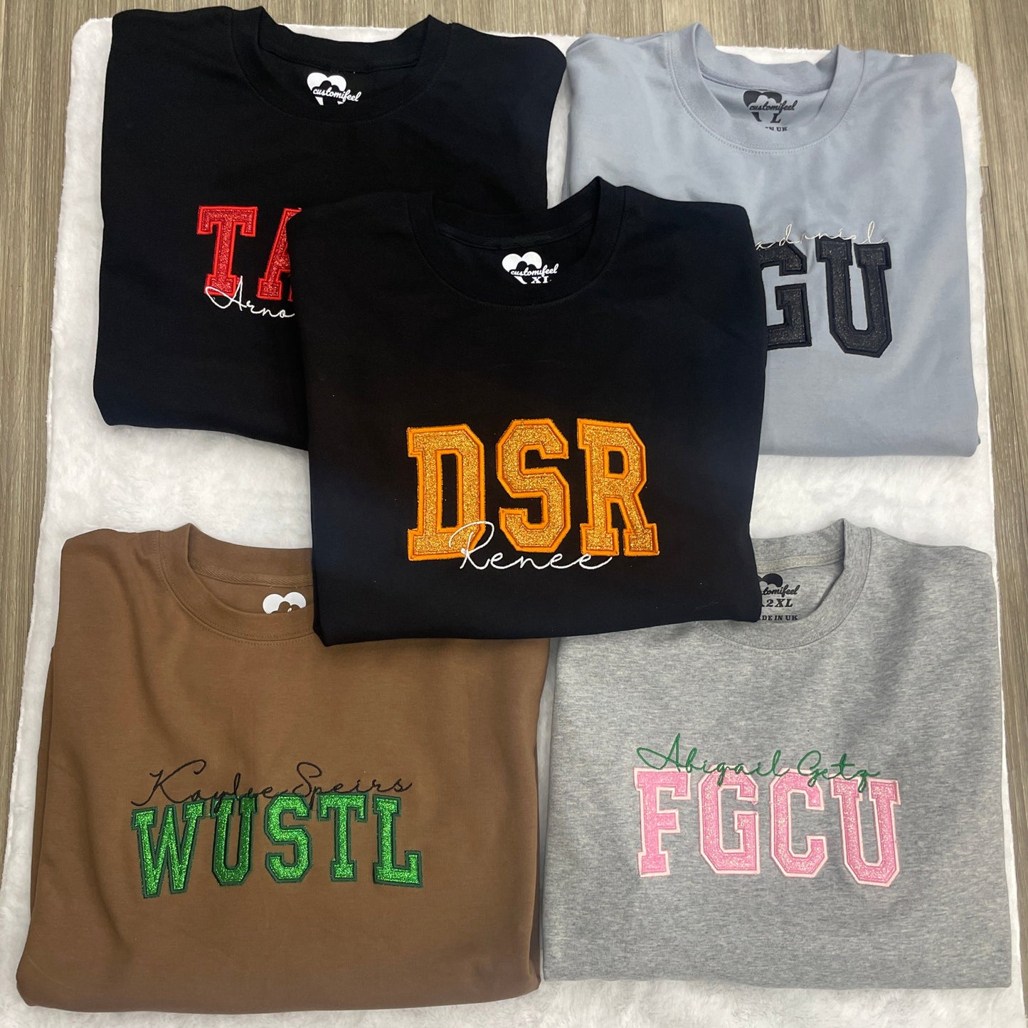 Glitter Collegiate Sweatshirt