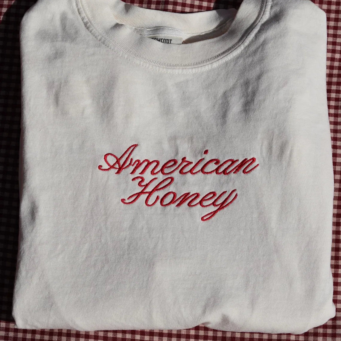 AMERICAN HONEY EMBROIDERED CREW NECK / HOODIE