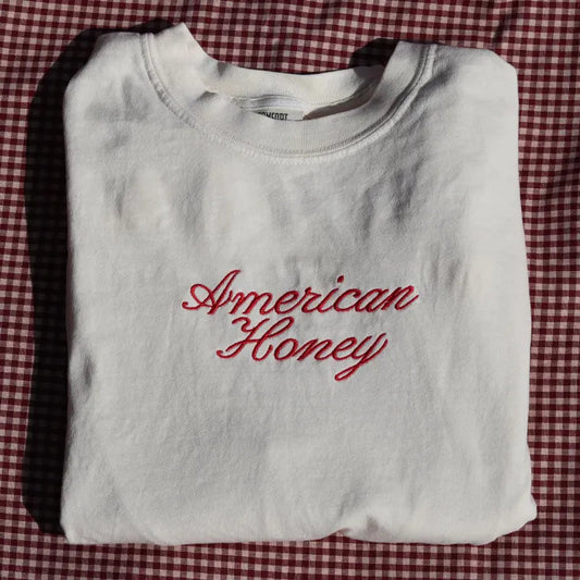 AMERICAN HONEY EMBROIDERED CREW NECK / HOODIE