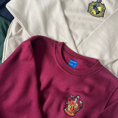 Harry Potter Hogwarts School Crest Embroidery Sweatshirt